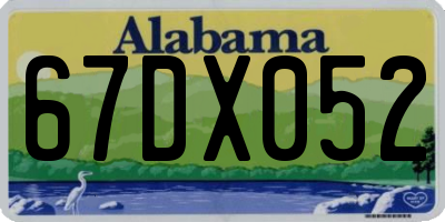 AL license plate 67DX052