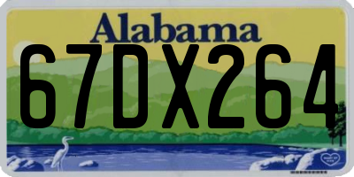 AL license plate 67DX264