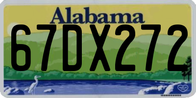 AL license plate 67DX272