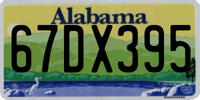 AL license plate 67DX395