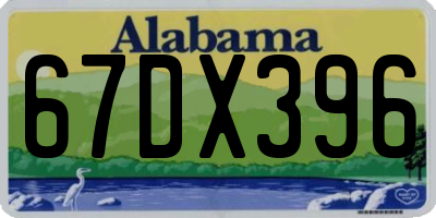 AL license plate 67DX396