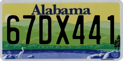 AL license plate 67DX441