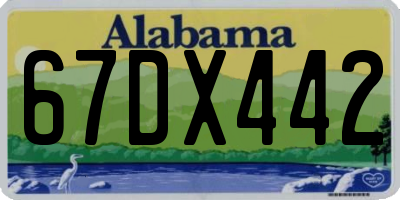 AL license plate 67DX442