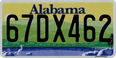 AL license plate 67DX462