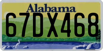 AL license plate 67DX468