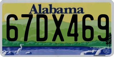 AL license plate 67DX469