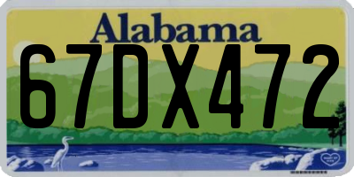 AL license plate 67DX472