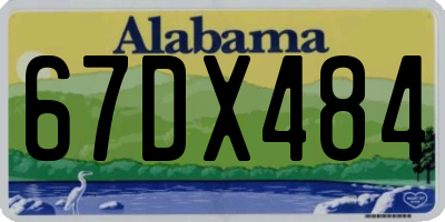 AL license plate 67DX484