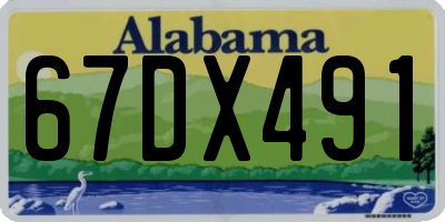 AL license plate 67DX491