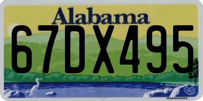 AL license plate 67DX495