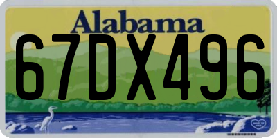 AL license plate 67DX496