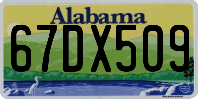 AL license plate 67DX509