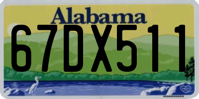 AL license plate 67DX511