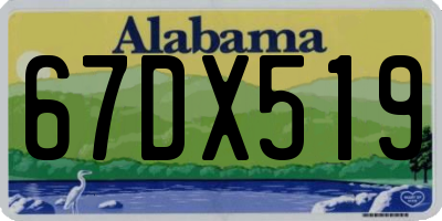 AL license plate 67DX519