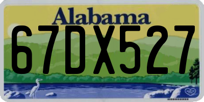 AL license plate 67DX527