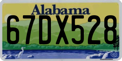 AL license plate 67DX528