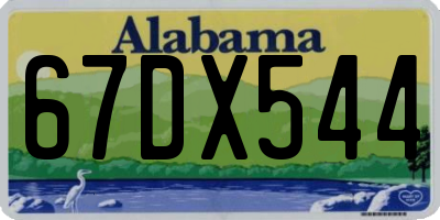 AL license plate 67DX544