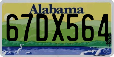 AL license plate 67DX564