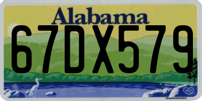 AL license plate 67DX579