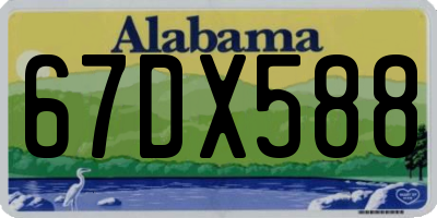 AL license plate 67DX588