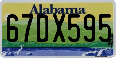 AL license plate 67DX595