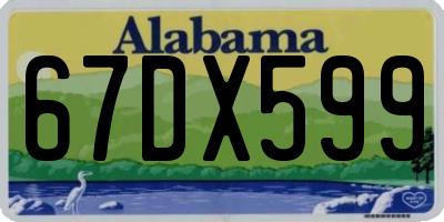 AL license plate 67DX599