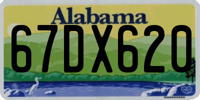 AL license plate 67DX620