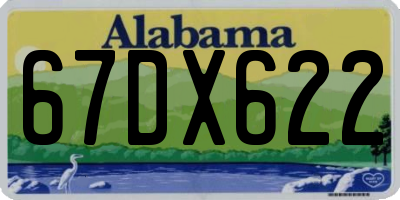 AL license plate 67DX622