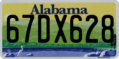 AL license plate 67DX628