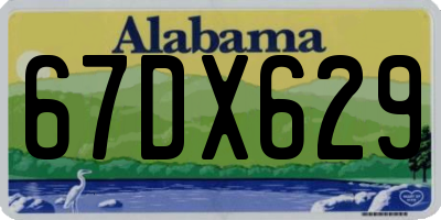 AL license plate 67DX629