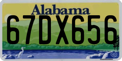 AL license plate 67DX656