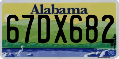 AL license plate 67DX682