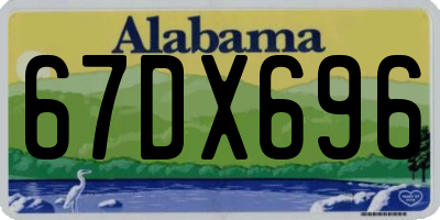 AL license plate 67DX696