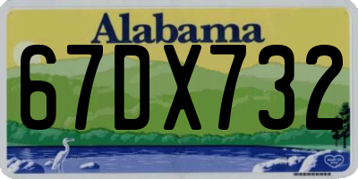 AL license plate 67DX732