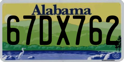 AL license plate 67DX762