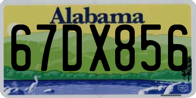 AL license plate 67DX856