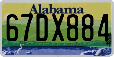 AL license plate 67DX884