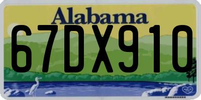 AL license plate 67DX910