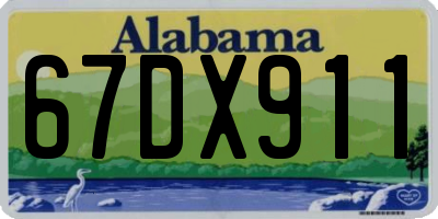 AL license plate 67DX911