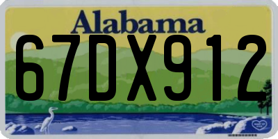 AL license plate 67DX912