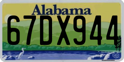 AL license plate 67DX944