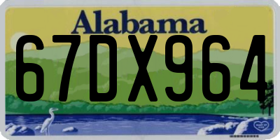 AL license plate 67DX964