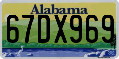 AL license plate 67DX969