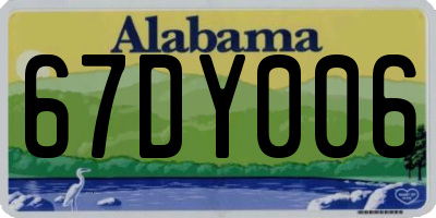 AL license plate 67DY006