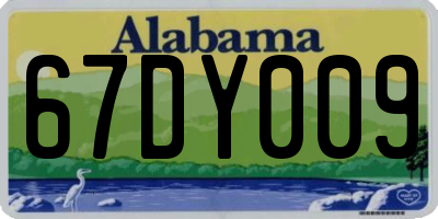 AL license plate 67DY009