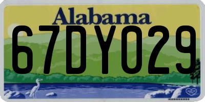 AL license plate 67DY029