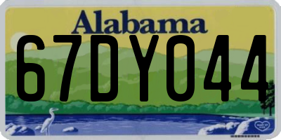 AL license plate 67DY044