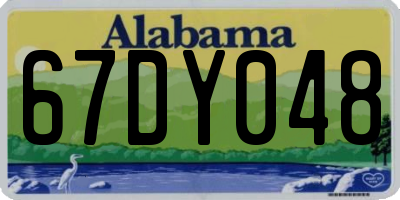 AL license plate 67DY048