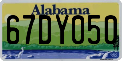 AL license plate 67DY050