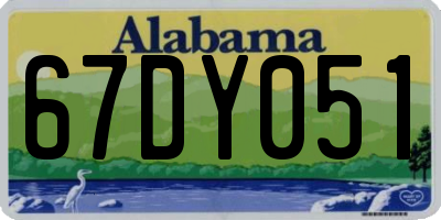 AL license plate 67DY051